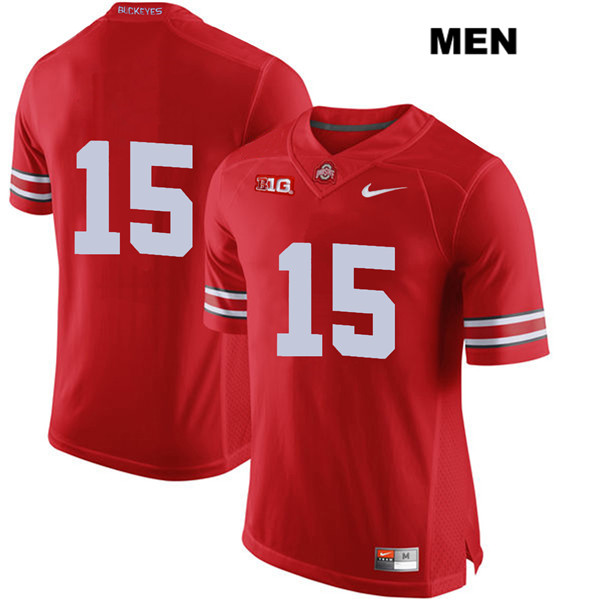 Ohio State Buckeyes Men's Jaylen Harris #15 Red Authentic Nike No Name College NCAA Stitched Football Jersey AQ19X22XL